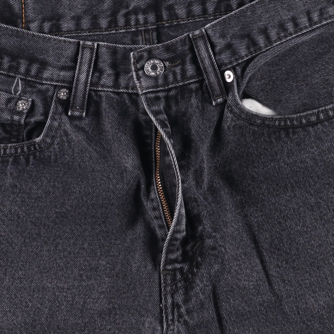 Levi's 505 Black Denim Tapered Denim Pants for Men, W34 equivalent cotton black type Vintage Second Hand
