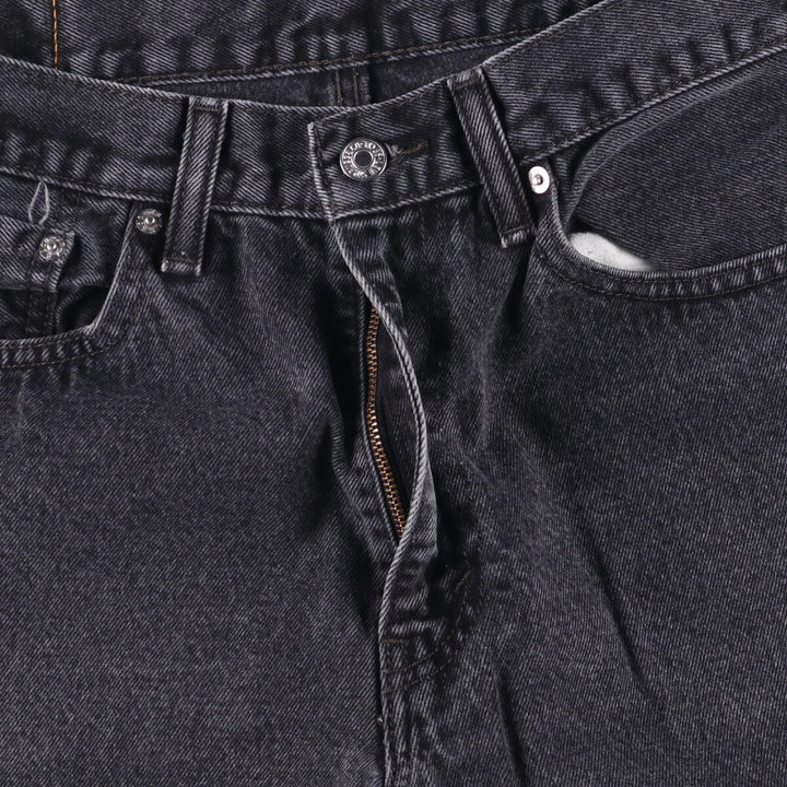 Levi's 505 Black Denim Tapered Denim Pants for Men, W34 equivalent cotton black type Vintage Second Hand
