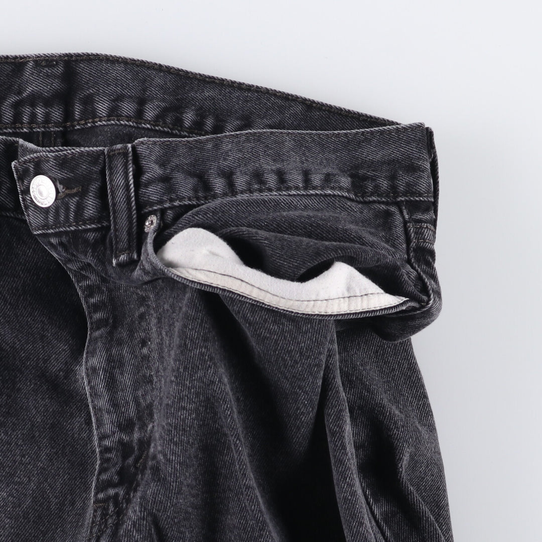 Levi's 505 Black Denim Tapered Denim Pants for Men, W34 equivalent cotton black type Vintage Second Hand