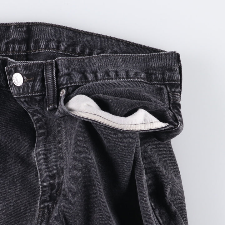 Levi's 505 Black Denim Tapered Denim Pants for Men, W34 equivalent cotton black type Vintage Second Hand