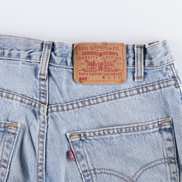 2000'S Levi's 505 Regular Fit Straight Leg Tapered Denim Pants, Made in Canada, Men's Size W32 cotton blue type Vintage Second Hand