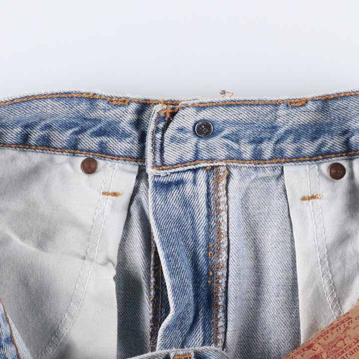 2000'S Levi's 505 Regular Fit Straight Leg Tapered Denim Pants, Made in Canada, Men's Size W32 cotton blue type Vintage Second Hand