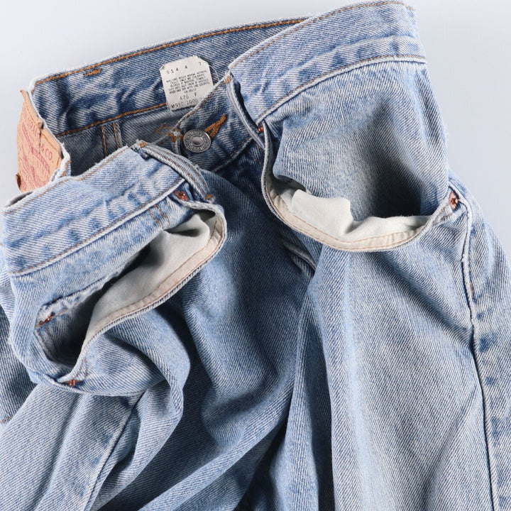 2000'S Levi's 505 Regular Fit Straight Leg Tapered Denim Pants, Made in Canada, Men's Size W32 cotton blue type Vintage Second Hand