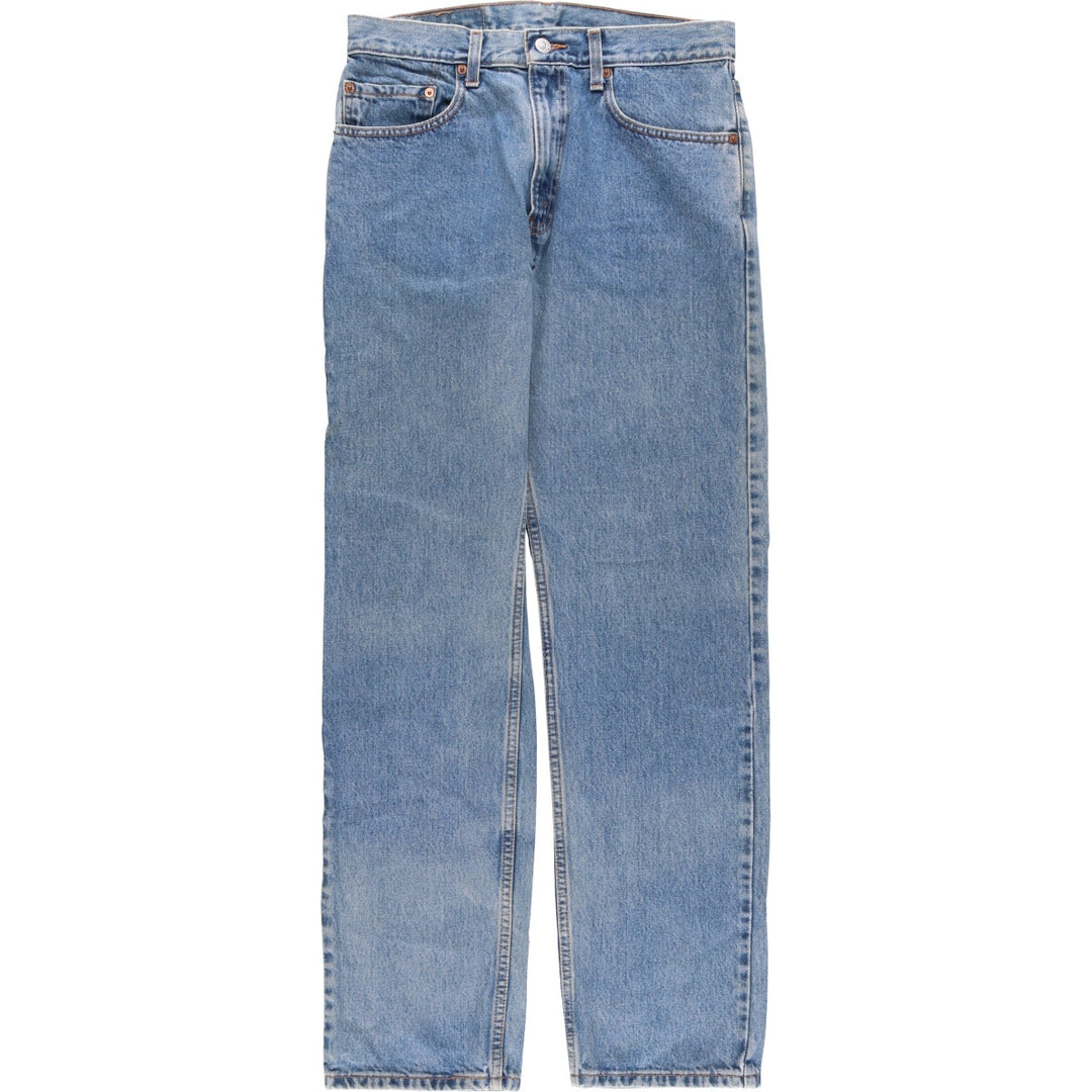 00'S Levi's 505 REGULAR FIT STRAIGHT LEG tapered denim pants for men, size w32 cotton blue type Vintage Second Hand