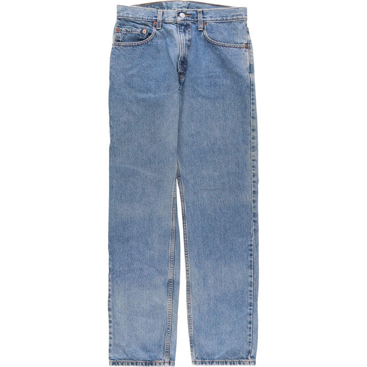 00'S Levi's 505 REGULAR FIT STRAIGHT LEG tapered denim pants for men, size w32 cotton blue type Vintage Second Hand