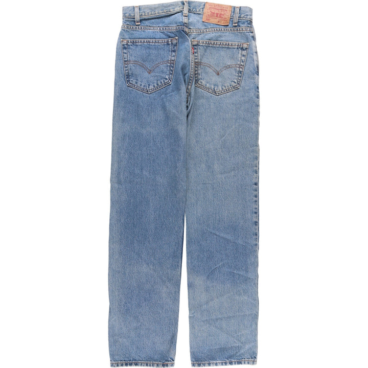 00'S Levi's 505 REGULAR FIT STRAIGHT LEG tapered denim pants for men, size w32 cotton blue type Vintage Second Hand