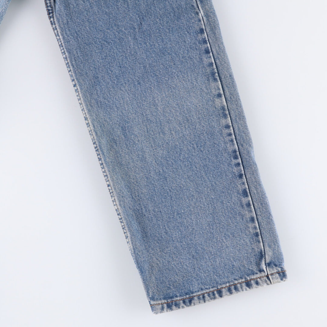 00'S Levi's 505 REGULAR FIT STRAIGHT LEG tapered denim pants for men, size w32 cotton blue type Vintage Second Hand