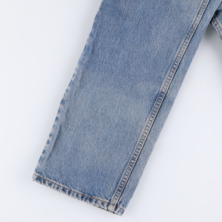 00'S Levi's 505 REGULAR FIT STRAIGHT LEG tapered denim pants for men, size w32 cotton blue type Vintage Second Hand