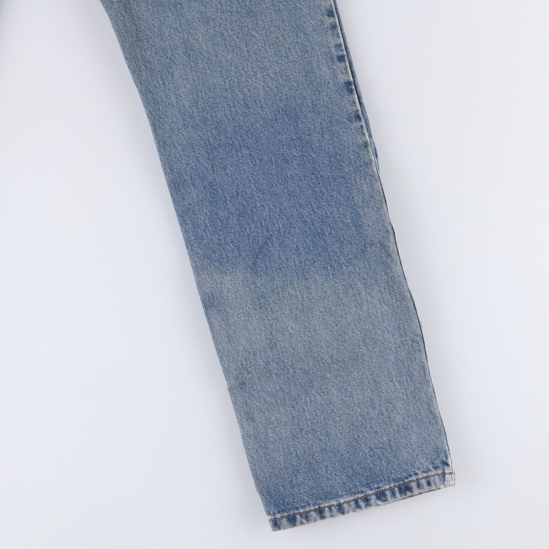 00'S Levi's 505 REGULAR FIT STRAIGHT LEG tapered denim pants for men, size w32 cotton blue type Vintage Second Hand