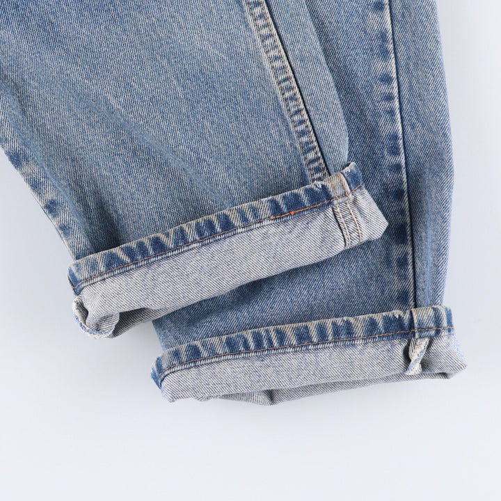 00'S Levi's 505 REGULAR FIT STRAIGHT LEG tapered denim pants for men, size w32 cotton blue type Vintage Second Hand