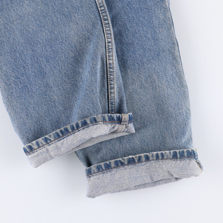 00'S Levi's 505 REGULAR FIT STRAIGHT LEG tapered denim pants for men, size w32 cotton blue type Vintage Second Hand