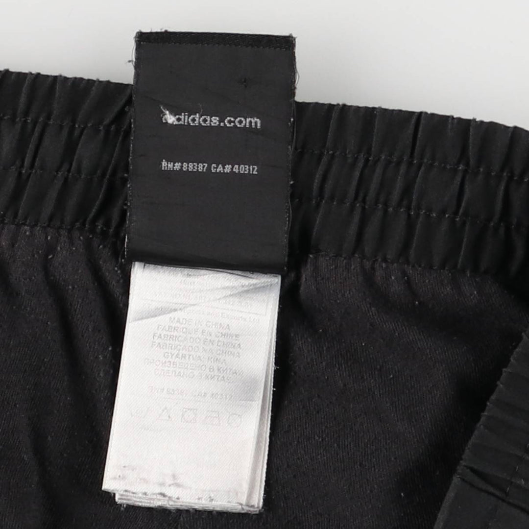 Adidas warm-up pants, nylon pants, crinkle pants, women's size S polyester black type Vintage Second Hand