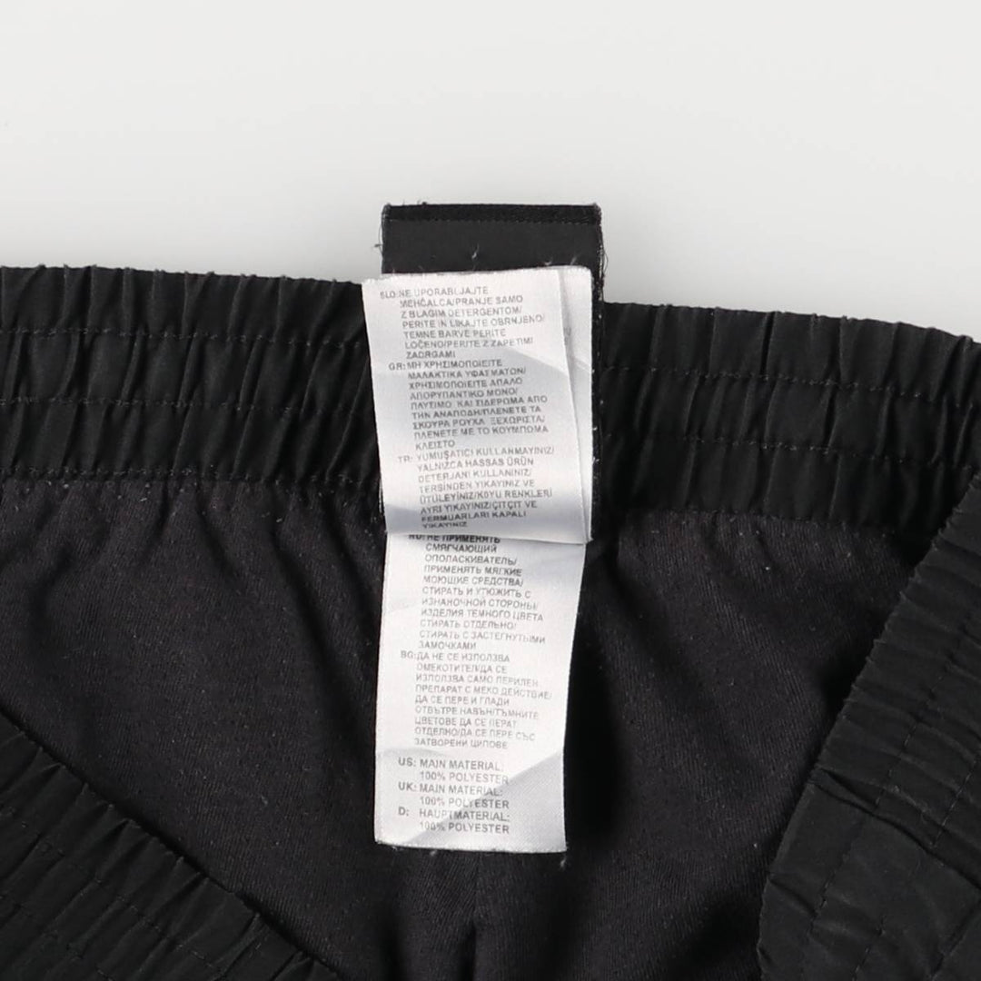 Adidas warm-up pants, nylon pants, crinkle pants, women's size S polyester black type Vintage Second Hand