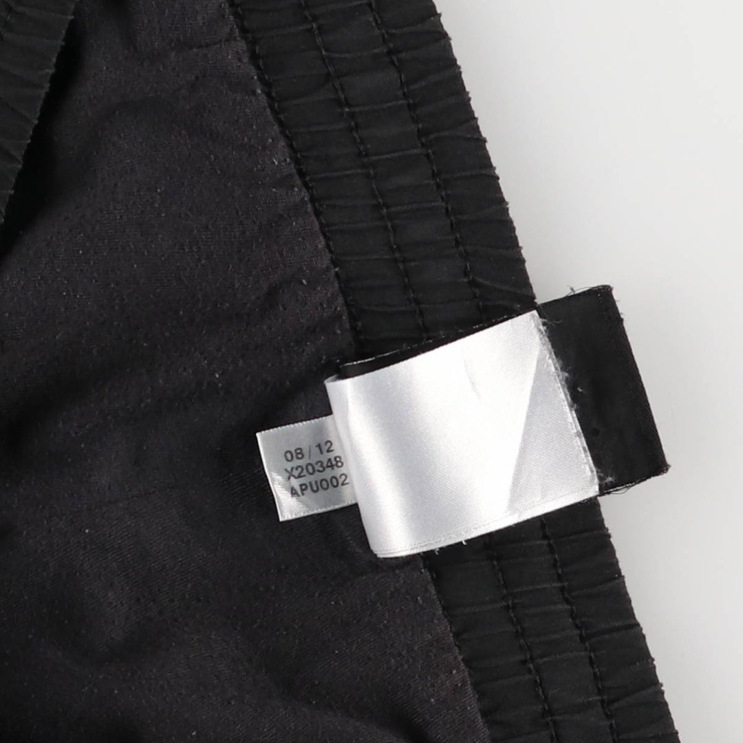 Adidas warm-up pants, nylon pants, crinkle pants, women's size S polyester black type Vintage Second Hand