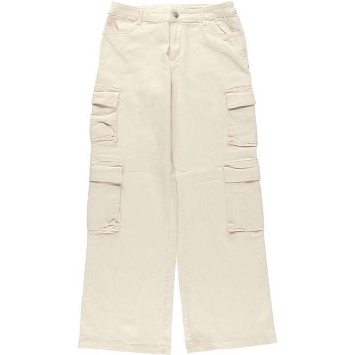 KLESIS Cargo Pants, Women's Size M cotton ivory Vintage Second Hand