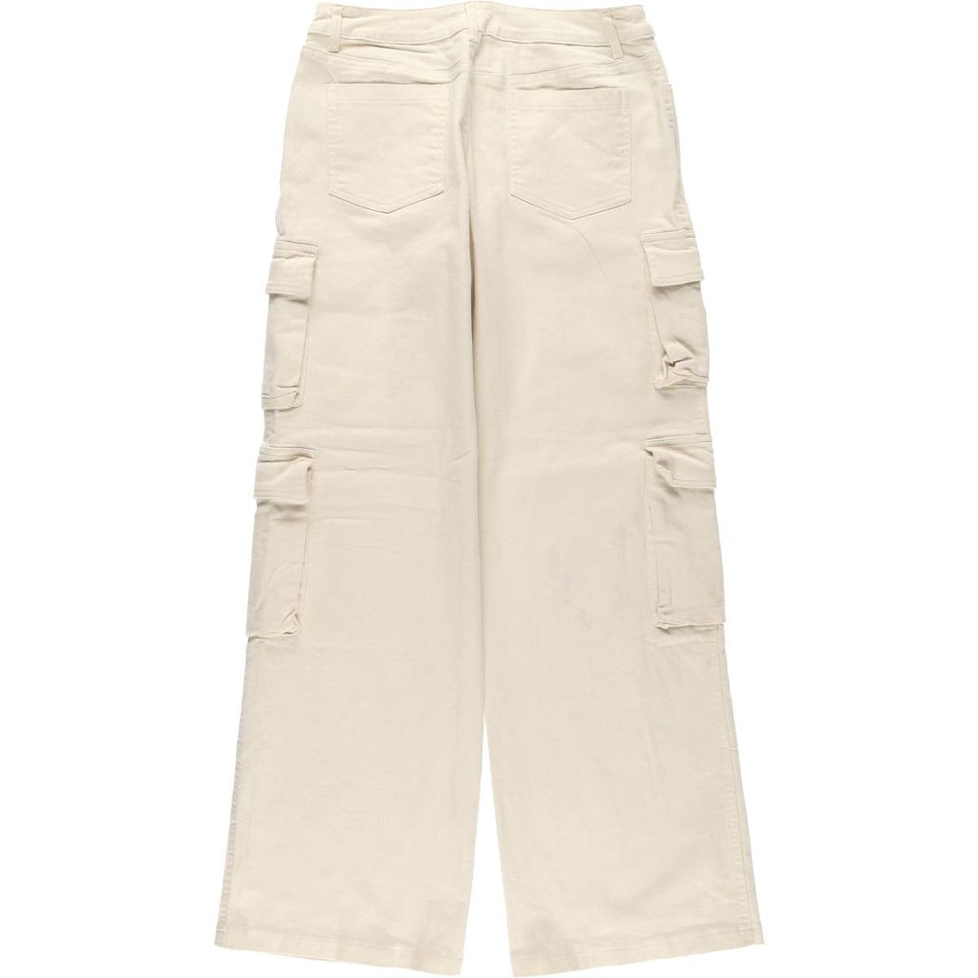 KLESIS Cargo Pants, Women's Size M cotton ivory Vintage Second Hand