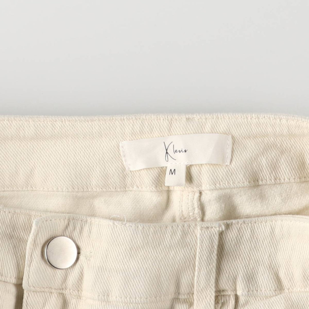 KLESIS Cargo Pants, Women's Size M cotton ivory Vintage Second Hand