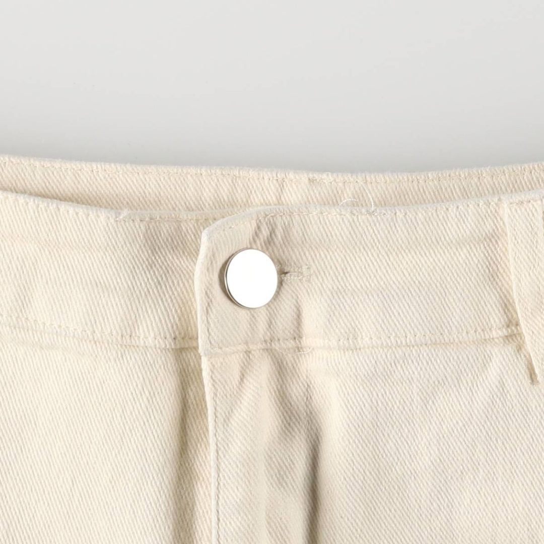 KLESIS Cargo Pants, Women's Size M cotton ivory Vintage Second Hand