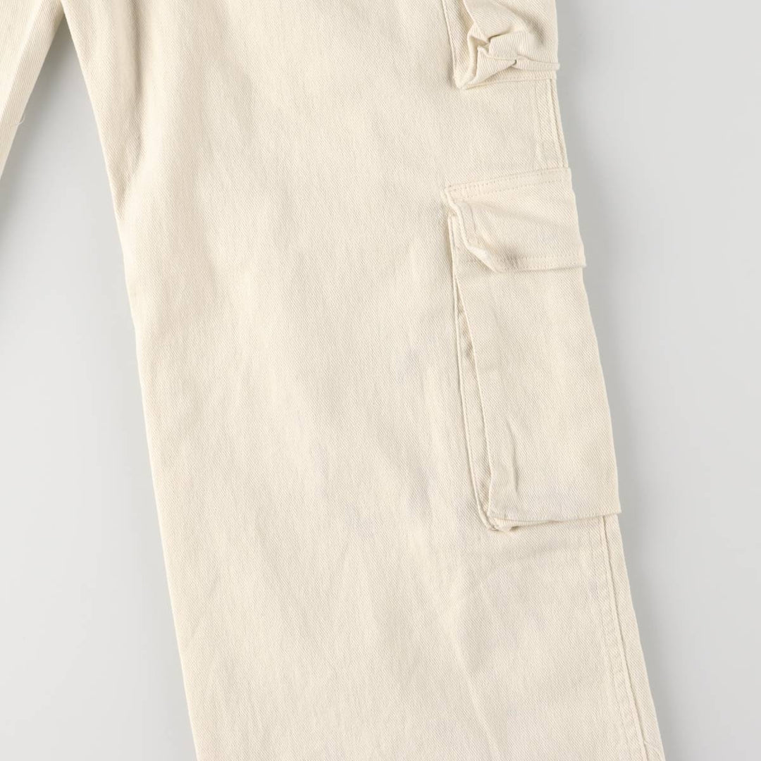 KLESIS Cargo Pants, Women's Size M cotton ivory Vintage Second Hand