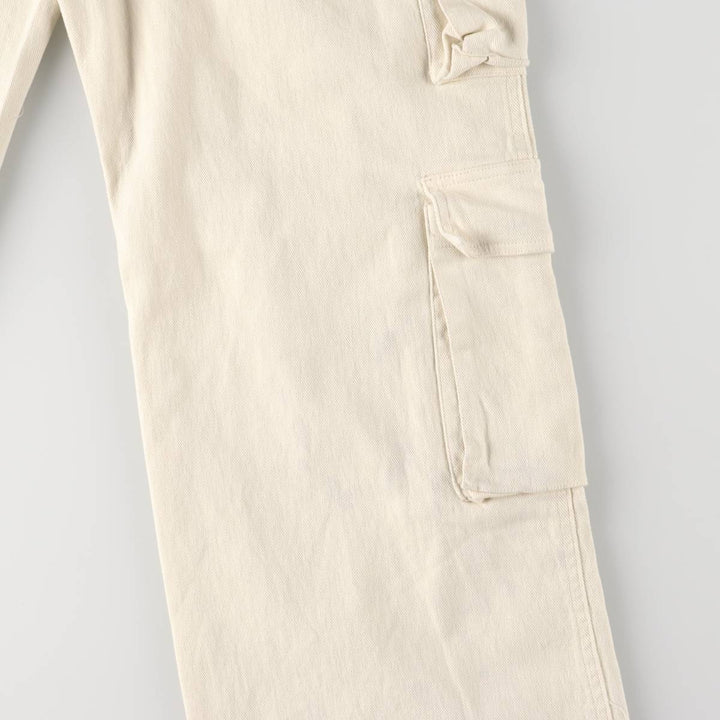 KLESIS Cargo Pants, Women's Size M cotton ivory Vintage Second Hand