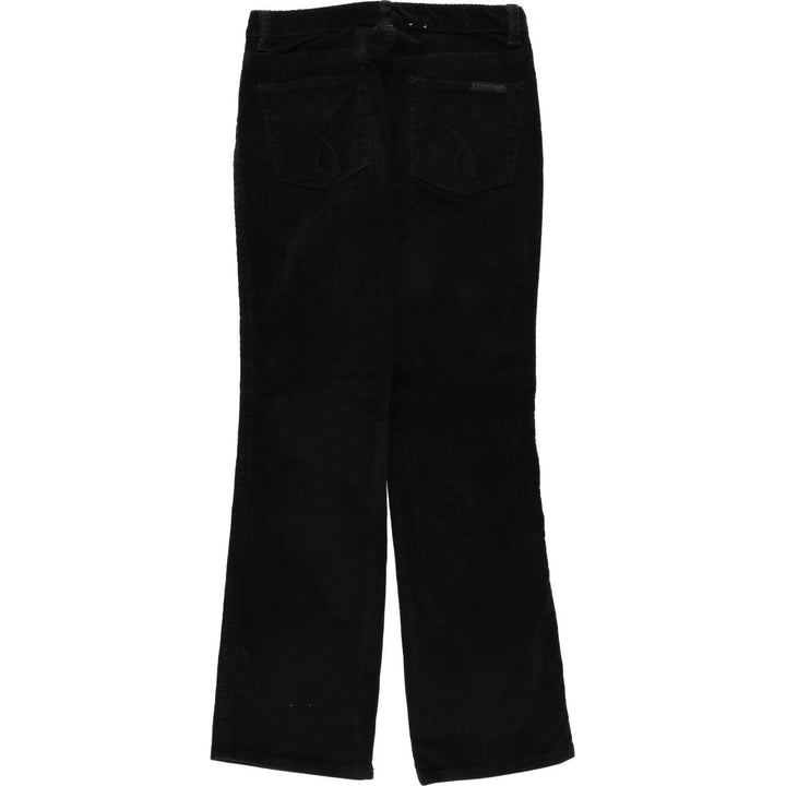 Calvin Klein Jeans Bootcut Corduroy Pants, Women's Size L (W30) cotton black type Vintage Second Hand