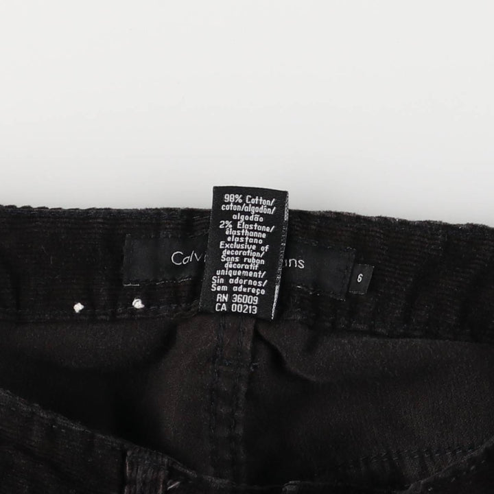 Calvin Klein Jeans Bootcut Corduroy Pants, Women's Size L (W30) cotton black type Vintage Second Hand
