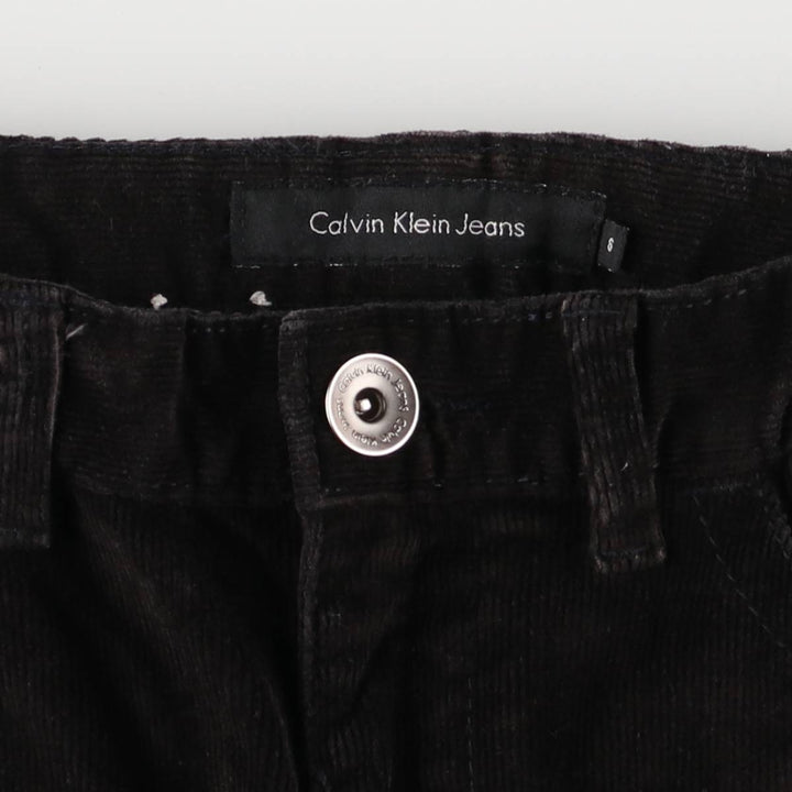 Calvin Klein Jeans Bootcut Corduroy Pants, Women's Size L (W30) cotton black type Vintage Second Hand