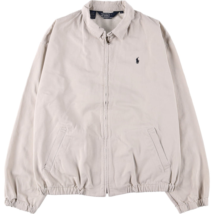 Ralph Lauren POLO by Ralph Lauren Swing Top Sports Jacket Men's L size cotton ivory Vintage Second Hand