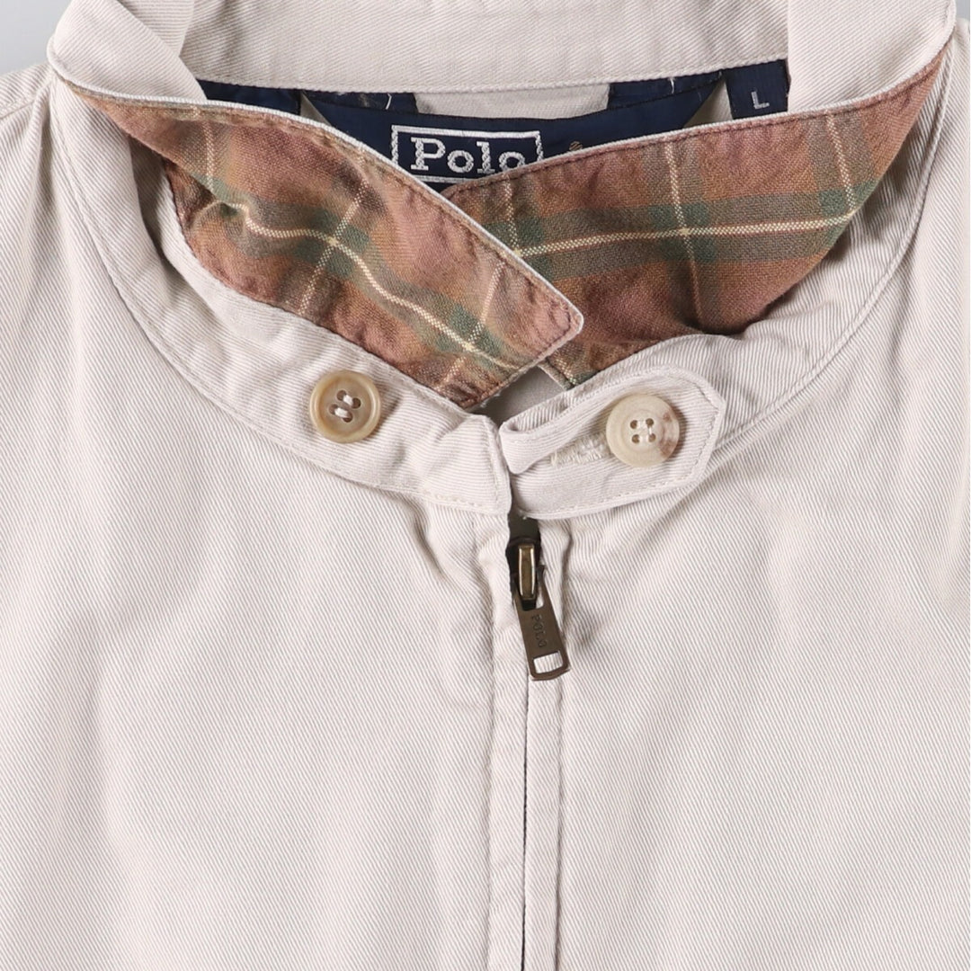 Ralph Lauren POLO by Ralph Lauren Swing Top Sports Jacket Men's L size cotton ivory Vintage Second Hand