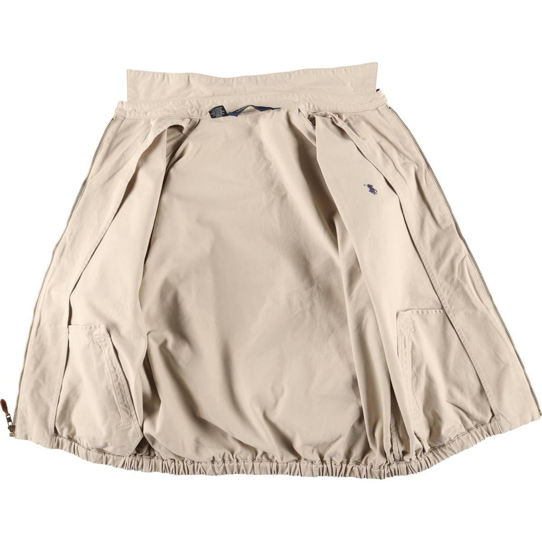 90'S Polo by Ralph Lauren swing top sports jacket, made in the USA, men's size L, vintage cotton Beige type Vintage Second Hand