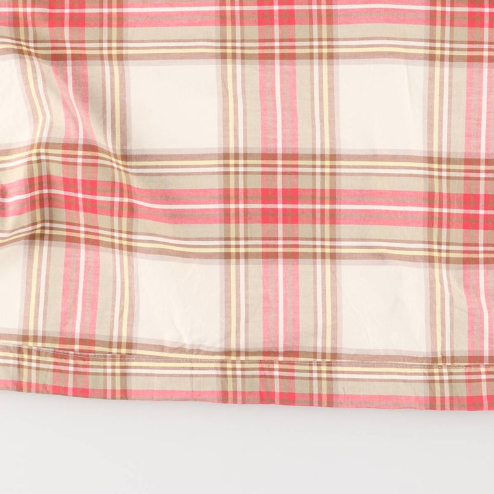 Ralph Lauren POLO by Ralph Lauren Check Pattern Swing Top Sports Jacket, Men's XL cotton Beige type Vintage Second Hand