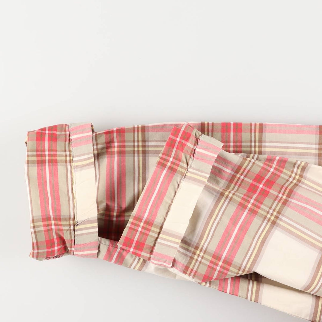 Ralph Lauren POLO by Ralph Lauren Check Pattern Swing Top Sports Jacket, Men's XL cotton Beige type Vintage Second Hand