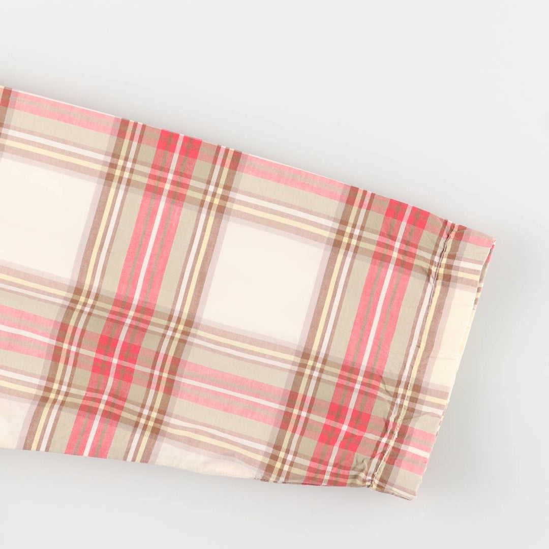 Ralph Lauren POLO by Ralph Lauren Check Pattern Swing Top Sports Jacket, Men's XL cotton Beige type Vintage Second Hand