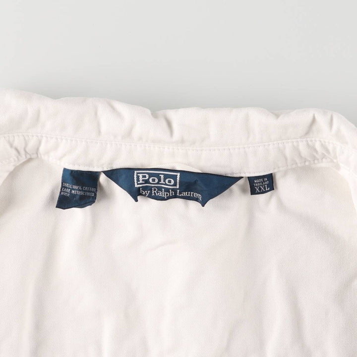 Ralph Lauren POLO by Ralph Lauren Swing Top Sports Jacket Men's XXL cotton white type Vintage Second Hand