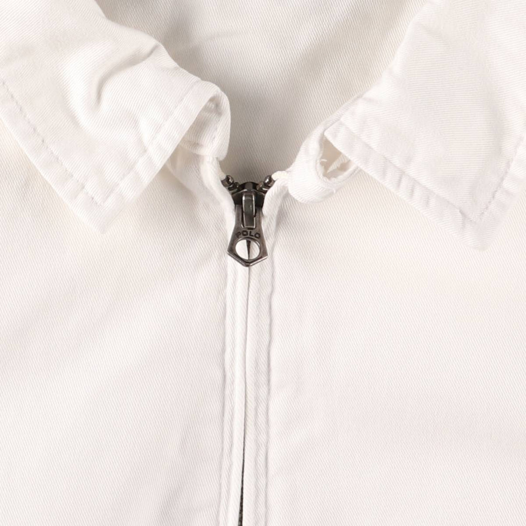 Ralph Lauren POLO by Ralph Lauren Swing Top Sports Jacket Men's XXL cotton white type Vintage Second Hand