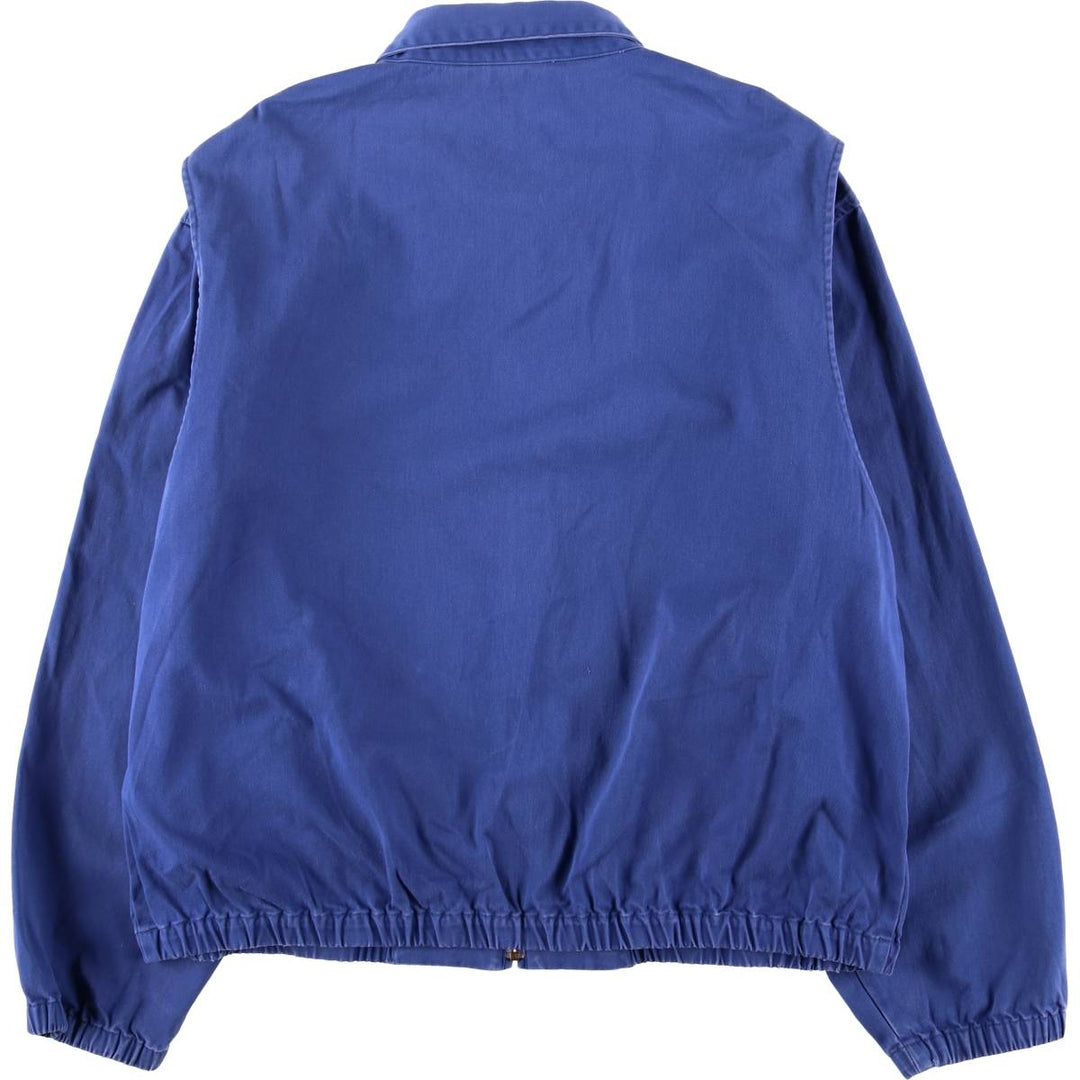 90'S Polo by Ralph Lauren swing top sports jacket, made in the USA, men's XL size, vintage cotton blue type Vintage Second Hand