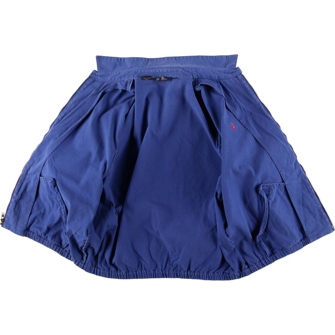 90'S Polo by Ralph Lauren swing top sports jacket, made in the USA, men's XL size, vintage cotton blue type Vintage Second Hand