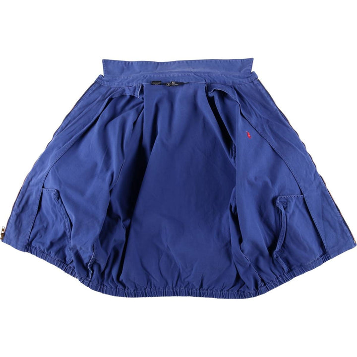 90'S Polo by Ralph Lauren swing top sports jacket, made in the USA, men's XL size, vintage cotton blue type Vintage Second Hand