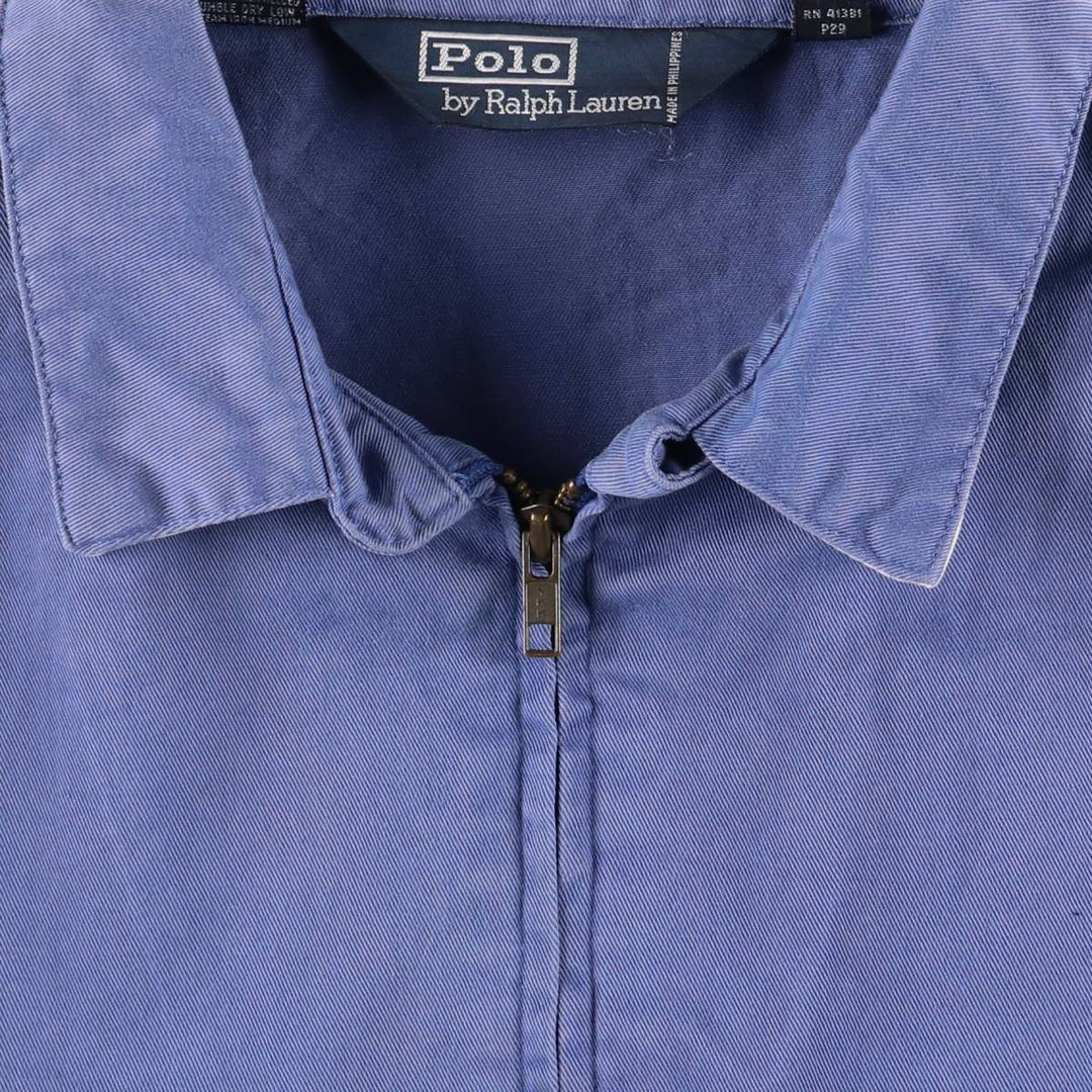 Ralph Lauren POLO by Ralph Lauren Swing Top Sports Jacket Men's XL cotton blue type Vintage Second Hand