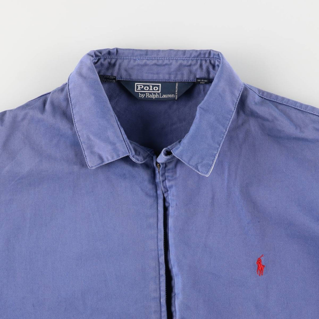 Ralph Lauren POLO by Ralph Lauren Swing Top Sports Jacket Men's XL cotton blue type Vintage Second Hand
