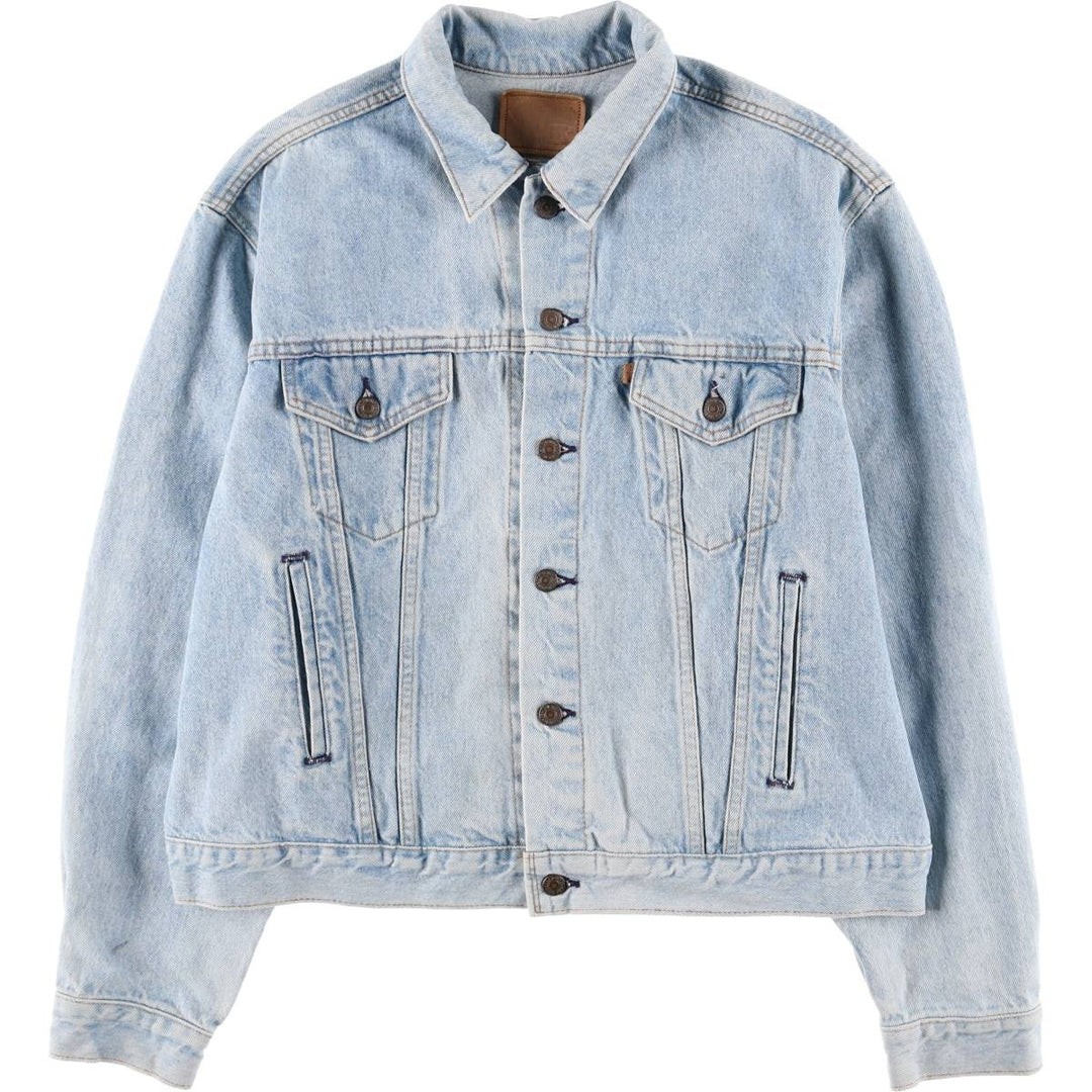 90'S Levi's 73549-0214 Denim Jacket, Made in USA, Men's XXL, Vintage cotton blue type Vintage Second Hand