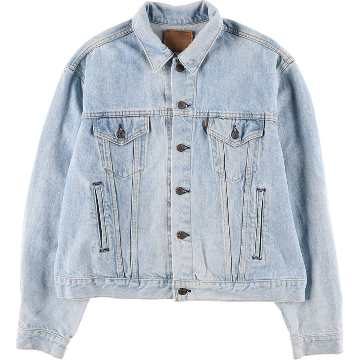 90'S Levi's 73549-0214 Denim Jacket, Made in USA, Men's XXL, Vintage cotton blue type Vintage Second Hand