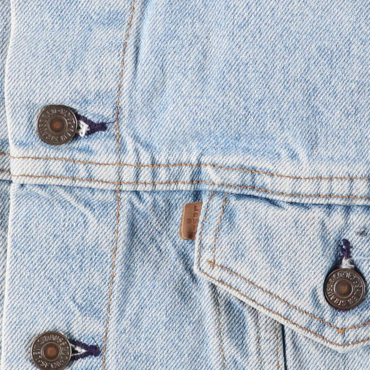 90'S Levi's 73549-0214 Denim Jacket, Made in USA, Men's XXL, Vintage cotton blue type Vintage Second Hand