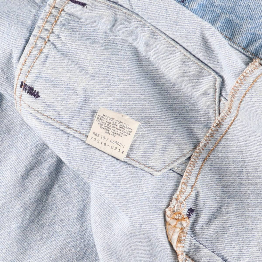 90'S Levi's 73549-0214 Denim Jacket, Made in USA, Men's XXL, Vintage cotton blue type Vintage Second Hand