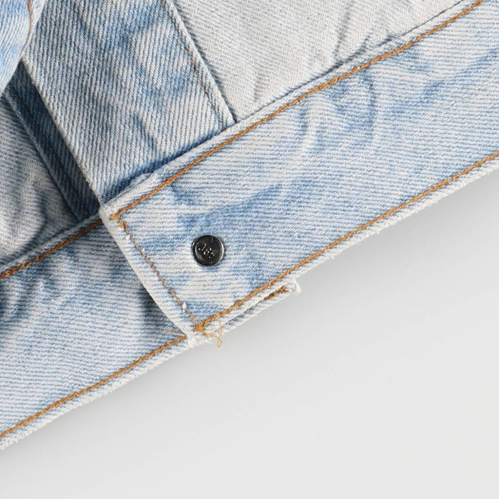 90'S Levi's 73549-0214 Denim Jacket, Made in USA, Men's XXL, Vintage cotton blue type Vintage Second Hand