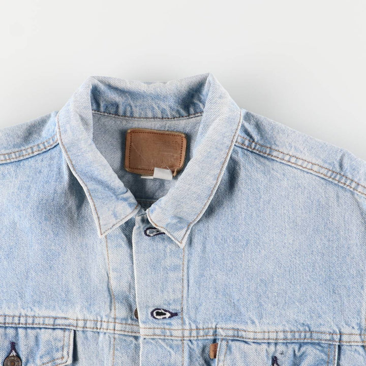 90'S Levi's 73549-0214 Denim Jacket, Made in USA, Men's XXL, Vintage cotton blue type Vintage Second Hand