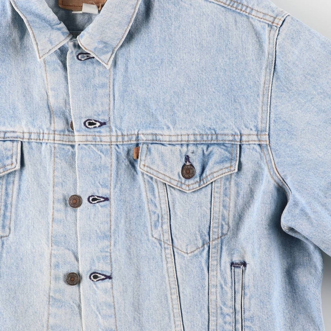 90'S Levi's 73549-0214 Denim Jacket, Made in USA, Men's XXL, Vintage cotton blue type Vintage Second Hand