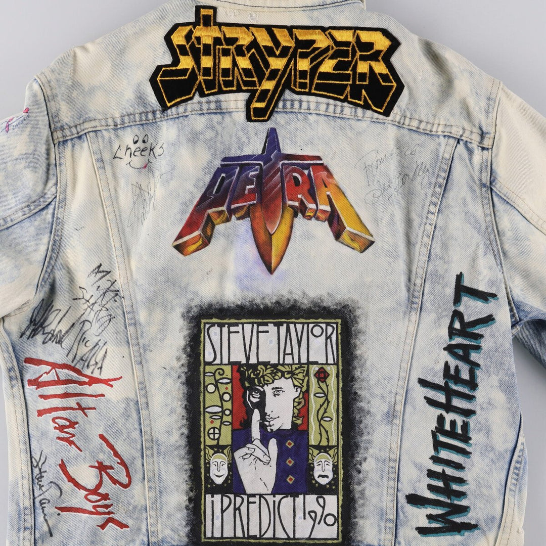 Vintage 1980'S Levi's 70506-0214 Custom Denim Jacket, Made in USA, Men's Size L unclear blue type Vintage Second Hand