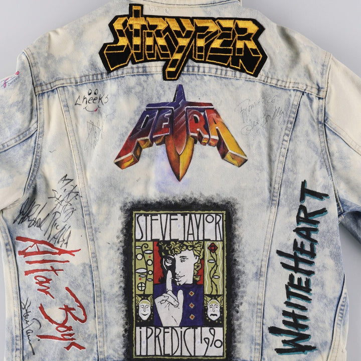 Vintage 1980'S Levi's 70506-0214 Custom Denim Jacket, Made in USA, Men's Size L unclear blue type Vintage Second Hand