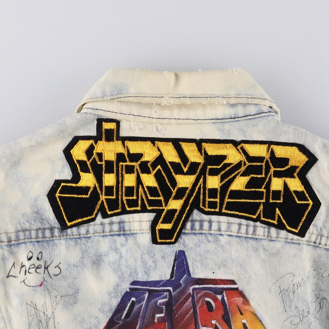 Vintage 1980'S Levi's 70506-0214 Custom Denim Jacket, Made in USA, Men's Size L unclear blue type Vintage Second Hand